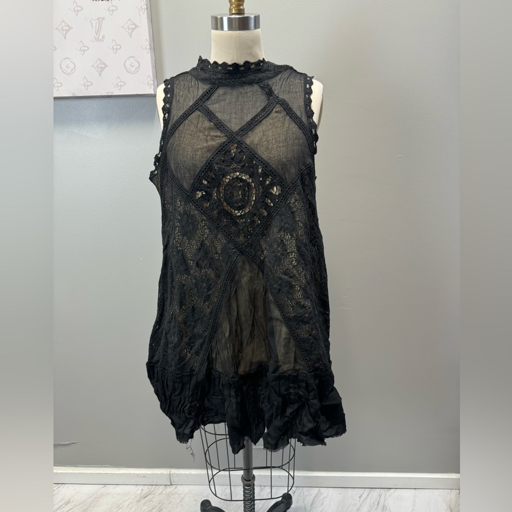 Free People Casual Lace Dress M with tags e103-5 - Picture 3 of 8